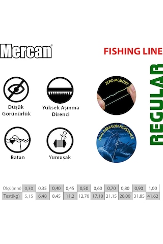 Mercan Regular Beyaz Metre Bobin Misina