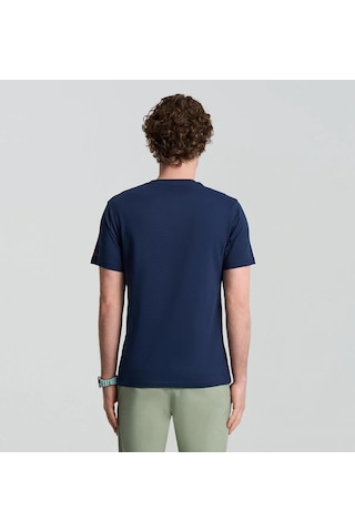 Columbia Csc Branded Peaks Erkek Kısa Kollu Tişört-8055 Koyu Lacivert