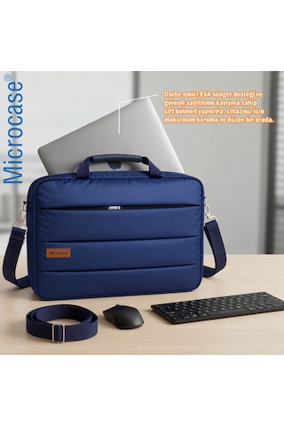 Macbook Pro 14'' M4 Pro/ Max 2024 2024 İle Uyumlu Notebook Macbook Evrak Çantası Lacivert Al5496 Laptop Çantası