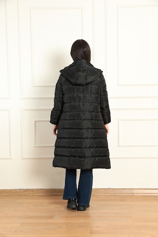 Modaplaza Kadın Çıtçıtlı Uzun Şişme Kaban 1781- K23mflx1781mntsiyah K23MFLX1781MNTSİYAH Siyah