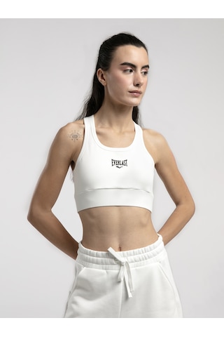 Everlast Ever Essentials Beyaz Kadın Pamuk Sporcu Sütyeni Beyaz
