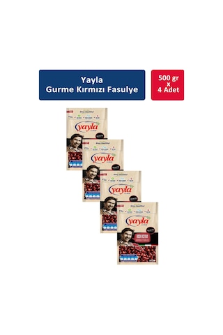 Yayla Gurme Kırmızı Fasulye 4 x 500 G