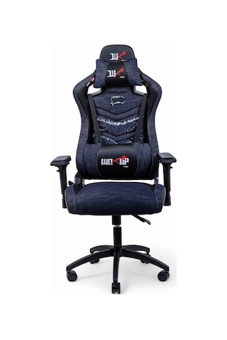 Prıme Rugged Oyuncu Koltuğu Gaming Koltuk Gamer Koltuğu Kot Kumaş - Siyah Deri