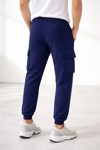 Butik İstanbul Erkek Jogger Eşofman Altı Regular Fit , Kargo Cepli, Lastikli Paça, Günlük Spor Pantolon - Lacivert