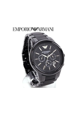 Emporio Armani Ar1451 Uyumlu Siyah Seramik Kordon