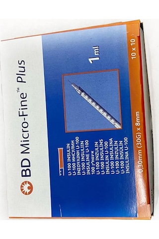 BD Micro-Fine Plus Enjektör 1 ML 30G x 8 MM 100'lü