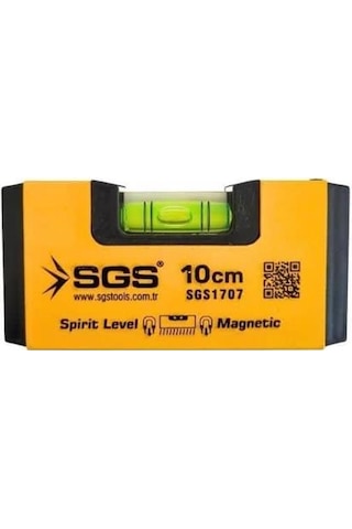 Sgs 1707 Alüminyum Mıknatıslı Su Terazisi 10 Cm