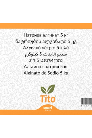 Sodyum Aljinat E401 5 Kg