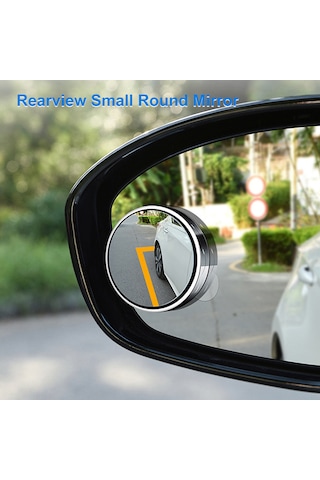 Neevoyu Araç Geri Görüş Ayna Seti: Süper Tutuculu 150 Krvatur Geniş Açı, 360 Ayarlanabilir, Kör Nokta Gözlem, Cam-abs, Gümüş 1 Çift