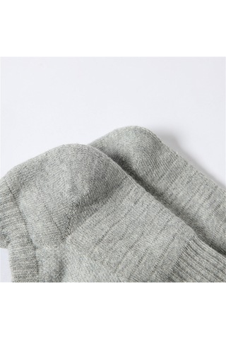 Vkemall Çorap Düz Renkler Erkek Bilek Çorapları Nem Emici Ve Kokuya Dayanıklı Kalın Kısa Çorap Siyah