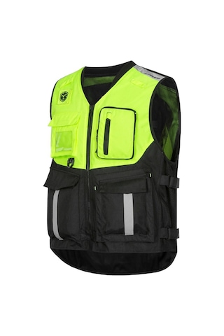 Motosiklet Reflektörlü Yelek Gece Gündüz Farkındalık Yeleği