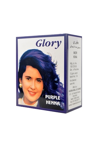 Glory Glory Mor Hint Kınası (Purple Henna) 10 Gr Paket