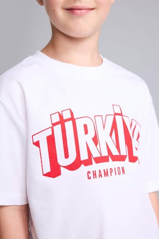 Defacto Regular Fıt Bisiklet Yaka Türkiye Baskılı Kısa Kollu Beyaz Tişört Erkek Çocuk I4111a826hswt34 Beyaz-wt34