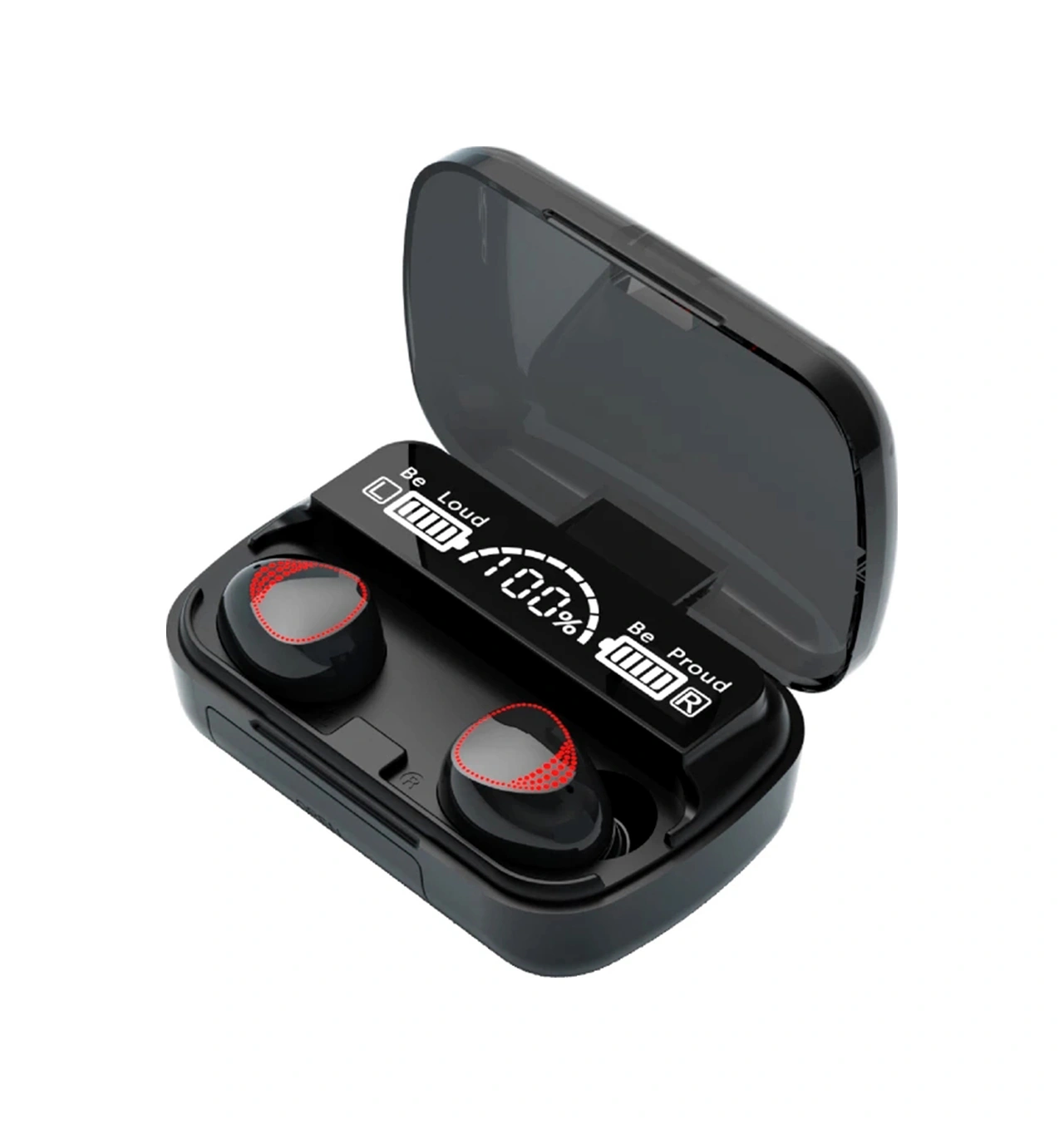 Moveevo M10 A Siyah Bt5.1 Tws Kulaklık: 9d Gürültü Azaltma, Dokunmatik Kontrol, Ipx7 Su Geçirmez, Spor İçin Uygun, Led Göstergeli Şarj Kutusu