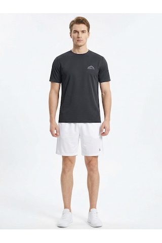 Orendahill Erkek Spor Şort Hızlı Kuruyan Esnek Regular Fit Trim Biyeli Activewear Beyaz