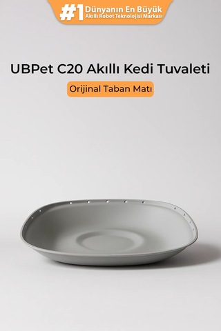 C20 Akıllı Kedi Tuvaleti Uyumlu Silikon Taban Matı Antibakteriyel, Koku Yapmaz, Kolay Temizlik