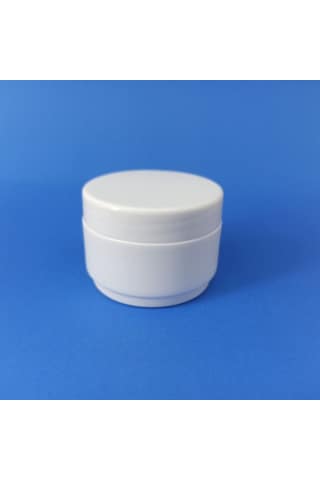 100 Adet 25 Ml Beyaz Renk Mini Boş Pomat-Krem-Kozmetik Kutusu
