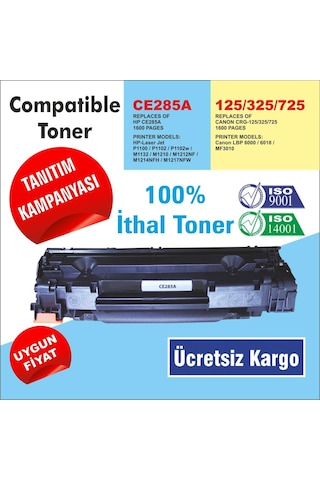 Xplus Canon Crg-725 Toner Lbp 6000-6030-Lbp6020-Mf3010