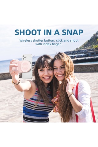 Maiyame Pembe Manyetik Telefon Tutucu: Kaymaz Tutamaklı, Bluetooth Bağlantılı, 10w Kablosuz Şarj Ve 200mah Batarya İçeren Güncellenmiş Model Pembe