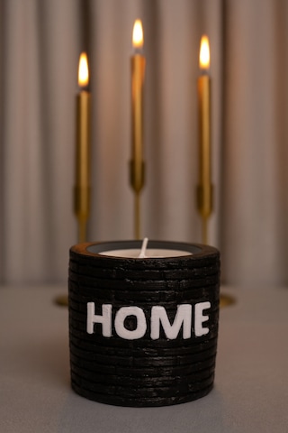 Dekoratif Kokulu Mum Home Siyah Home