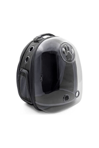 Cattie Fileli Kedi Ve Küçük Irk Köpek Taşıma Sırt Çantası Gri 25x60x40 Cm