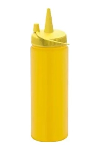 Plastik Ketçap, Mayonez, Sos Şişesi 3 Adet 1 Litre Sarı 0177 3 Adet Gümüş Toka