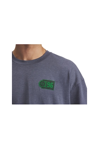 Under Armour Ua M Hwt Hoops Courtside Ss Erkek Günlük Tişört 1390191-044 Gri Gri