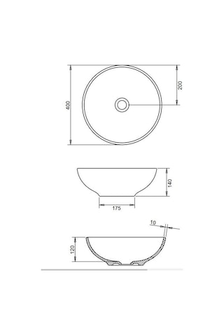 Toledo Çanak Lavabo 40cm Turavit Diğer