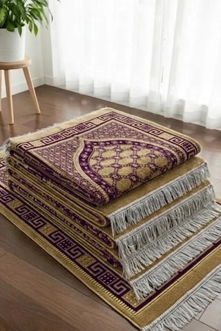 5 Adet Kadife Seccade Eflatun 70cmx110cm 400gr Hac Ve Umre Çok Renkli