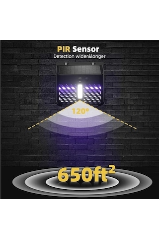 Trendooze Yüksek Sivrisinek Sensörü, Lamba, Katili Hareket Güneş Güç, Dayanıklı Xv