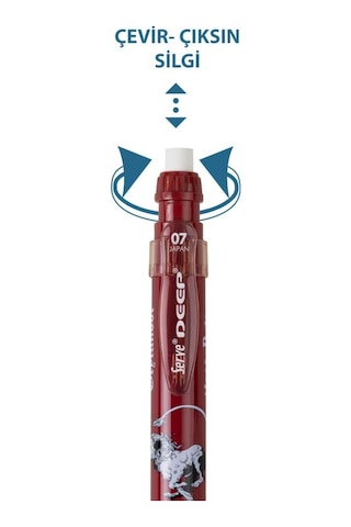 Serve Deep Versatil Kalem Harry Potter Gryffindor 0.7 Mm Ergonomik Mekanik Uçlu Kalem Karışık/çok Renkli