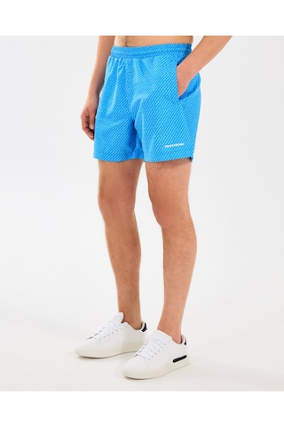 Skechers M 5 Inch Allover Print Swimshort Erkek Mavi Deniz Şortu S2510008-400 Mavi