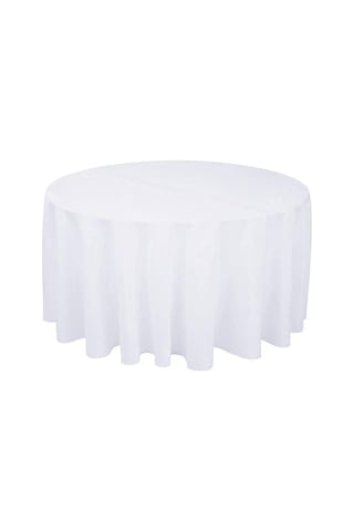 Düğün İçin Düz Renk Masa Örtüsü Yuvarlak Polyester Dayanıklı Masa Örtüsü Çap 160cm Yeşil Diğer