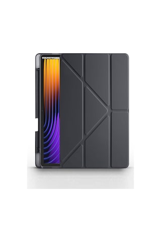 Xiaomi Pad 7 Pro / Pad 7 Kılıf Katlanır Kalem Bölmeli Silikon Standlı Uyku Modlu Akıllı Kapak Kapaklı Kılıf