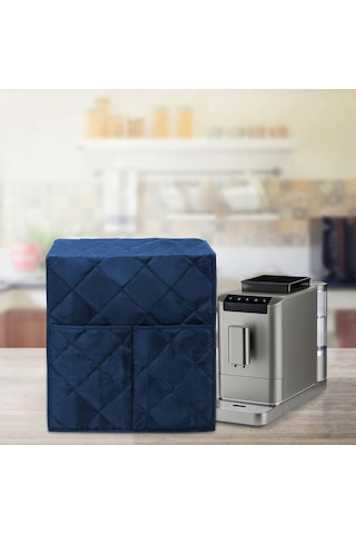 Homyl Kahve Yapma Makinesi Kapağı Yıkanabilir Su Geçirmez Koyu Mavi