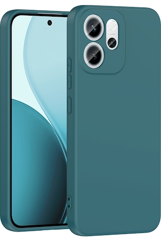 Oppo Reno 14f 5g Kılıf Mkst Mara Lansman Kapak - Koyu Yeşil Yeşil