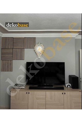 Meşe 40x40cm Yeni Nesil Akustik Ahşap Duvar Paneli