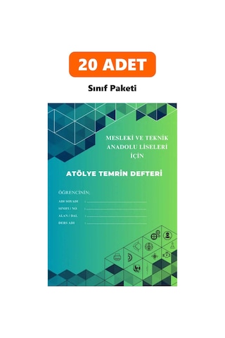 Temrin Defteri Sınıf Paketi - 20 Adet