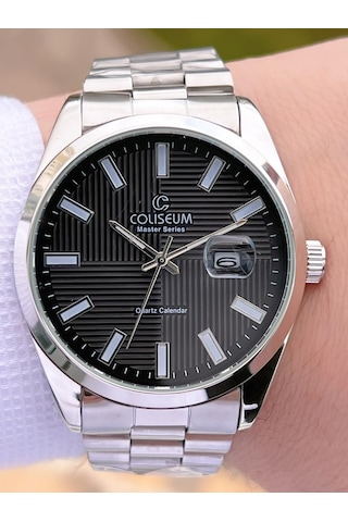 Coliseum Çelik Kordon Takvimli Kadran Kutulu Seri Erkek Kol Saati Ft.rl.8742.s2 Gri