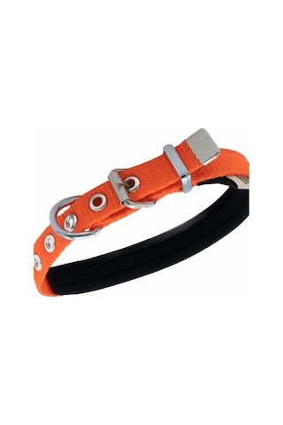 Doggie Konfor Dokuma Boyun Tasması Turuncu 1.5 x 20-25 CM Turuncu
