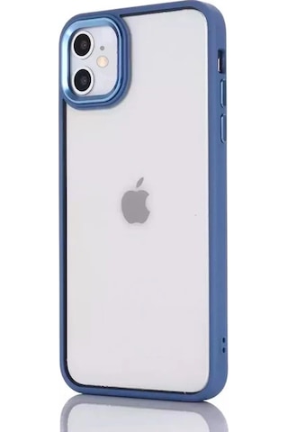 Ally Apple iPhone Uyumlu 12 - 12 Pro 6.1inç Kılıf Parlak Renkli Çerçeveli Ultra Lüx Tpu Silikon Kılıf- 5775 Mor