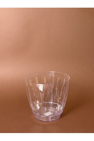 Şeffaf Orkide Saksısı No:3 / 3 Litre Kabartma Desenli 3 L