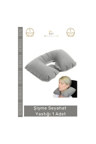 Seyahatyastığı Travel Neck Pillow Boyun Destekli Konforlu Ergonomik Dayanıklı Şişme Seyahat Yastığı