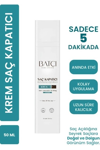Batçı Hair Atelier Saç Kapatıcı Dolgunlaştırıcı Sıvı Krem 50 ML