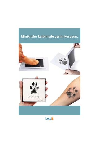 Bebek El Ayak İzi Fotoğraf Çerçevesi Mürekkepsiz Baskı Kiti İle Güvenli Anı Saklama Seti