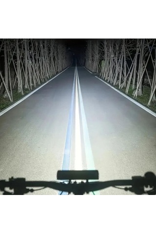 Asia Beam - 6 Usb Şarjlı 1400lm Bisiklet Ön Işık Far Siyah