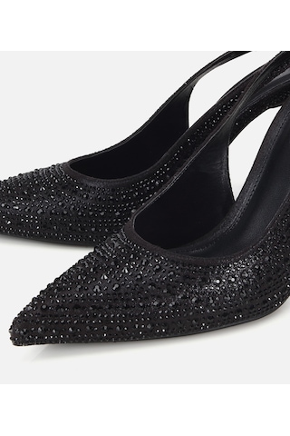Hotiç Kadın Siyah Taşlı Arkası Açık Stiletto 01ayh322800a100 01ayh322800a100