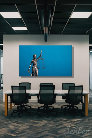 Kanvas Tablo Adalet Tanrıçası Themis Lady Justice Yatay Duvar Tablosu - 4787 Çok Renkli