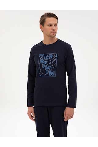 Pierre Cardin Erkek Lacivert Pijama Takım 50322653-200 Lacivert