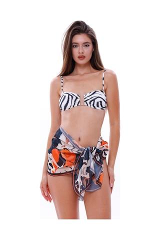 Tarzını Seç Kısa Pareo - Jungle Model 150x50 Cm Çok Renkli